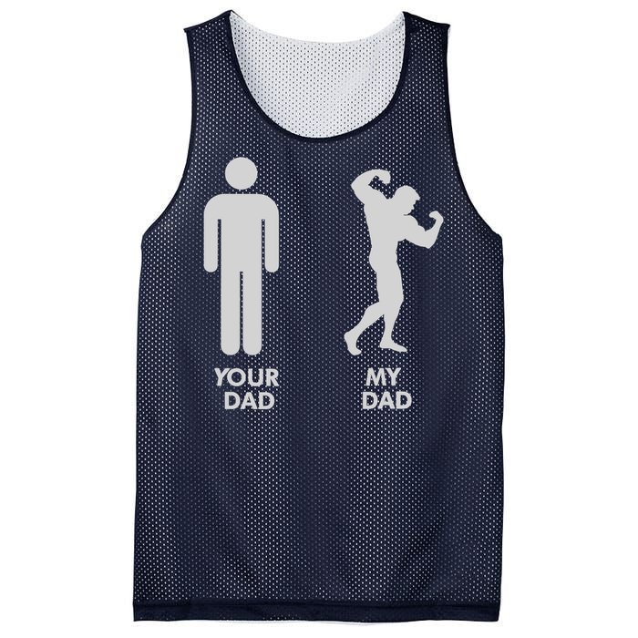 Your Dad Vs. My Dad Father Day - Gym Mesh Reversible Basketball Jersey Tank