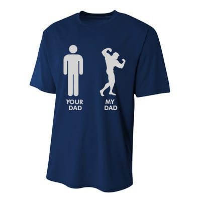 Your Dad Vs. My Dad Father Day - Gym Performance Sprint T-Shirt