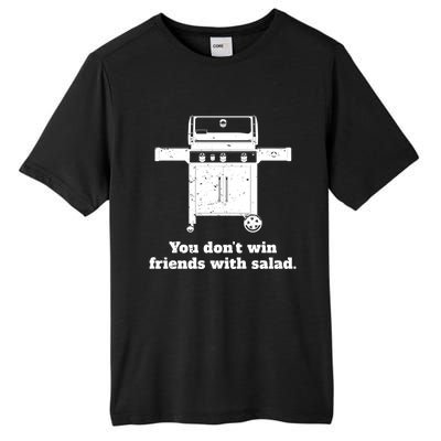 You Dont Win Friends With Salad Funny Bbq Chef Dad Funny Gift Tall Fusion ChromaSoft Performance T-Shirt