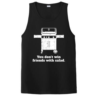 You Dont Win Friends With Salad Funny Bbq Chef Dad Funny Gift PosiCharge Competitor Tank