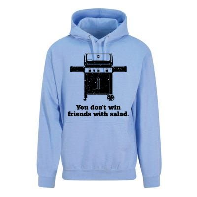 You Dont Win Friends With Salad Funny Bbq Chef Dad Funny Gift Unisex Surf Hoodie