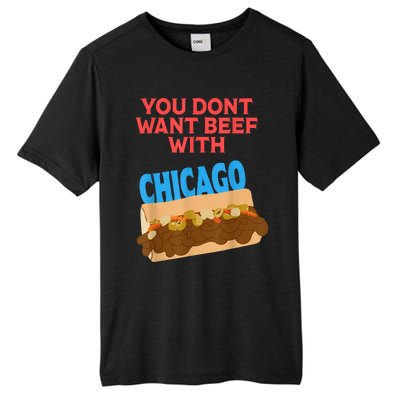 You Don't Want Beef With Chicago Funny Italian Beef Pride Tall Fusion ChromaSoft Performance T-Shirt