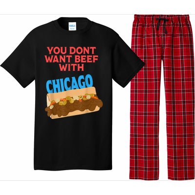 You Don't Want Beef With Chicago Funny Italian Beef Pride Pajama Set