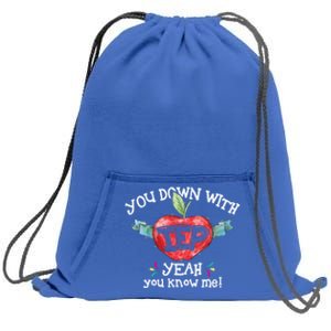 You Down With Iep Yeah You Know Me Special Education Teacher Gift Sweatshirt Cinch Pack Bag