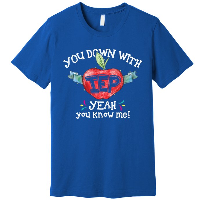 You Down With Iep Yeah You Know Me Special Education Teacher Gift Premium T-Shirt