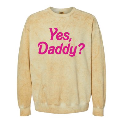 Yes Daddy Colorblast Crewneck Sweatshirt