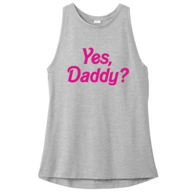 Yes Daddy Ladies PosiCharge Tri-Blend Wicking Tank