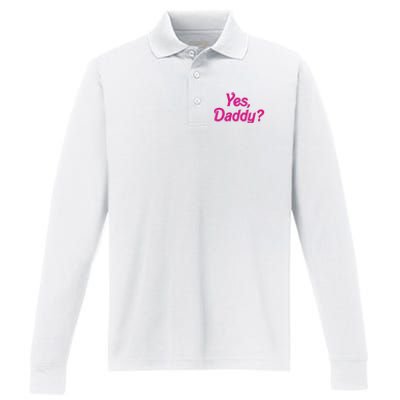 Yes Daddy Performance Long Sleeve Polo