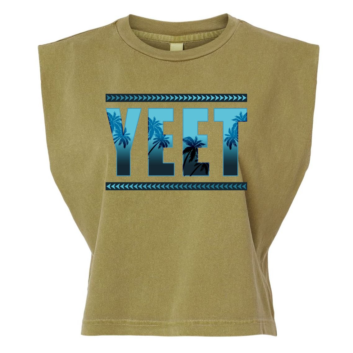 Yeet Design Garment-Dyed Women's Muscle Tee