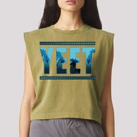 Yeet Design Garment-Dyed Women's Muscle Tee