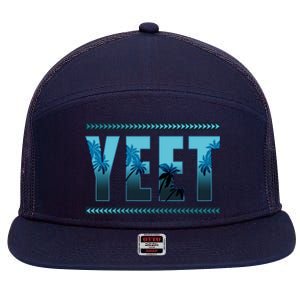 Yeet Design 7 Panel Mesh Trucker Snapback Hat