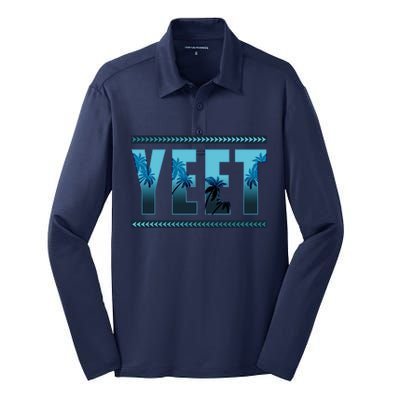 Yeet Design Silk Touch Performance Long Sleeve Polo