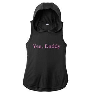 Yes Daddy Ladies PosiCharge Tri-Blend Wicking Draft Hoodie Tank