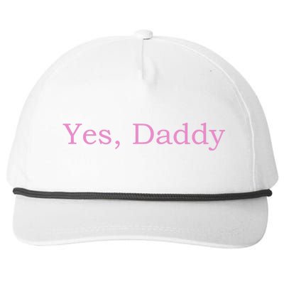 Yes Daddy Snapback Five-Panel Rope Hat