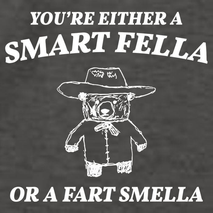 Youre Either A Smart Fella Or A Fart Smella Funny Vector Backpack