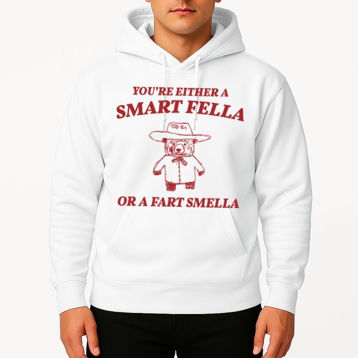 Youre Either A Smart Fella Or A Fart Smella Funny Hoodie
