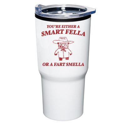 Youre Either A Smart Fella Or A Fart Smella Funny Tumbler