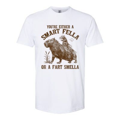 YouRe Either A Smart Fella Or A Fart Smella Softstyle CVC T-Shirt