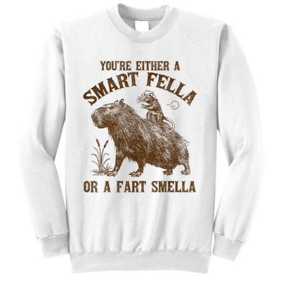 YouRe Either A Smart Fella Or A Fart Smella Sweatshirt