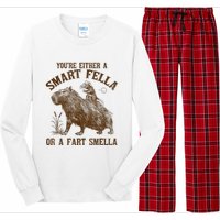 YouRe Either A Smart Fella Or A Fart Smella Long Sleeve Pajama Set