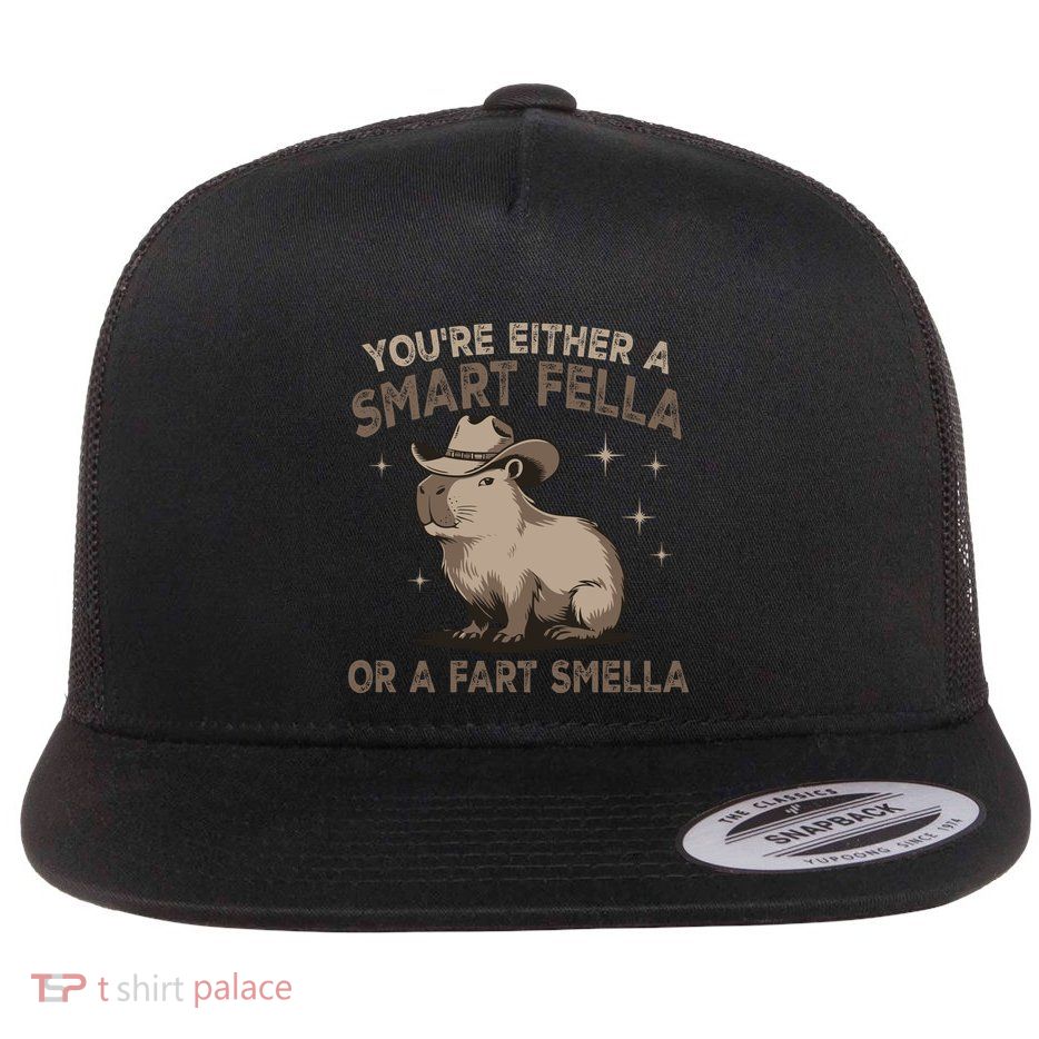 YouRe Either A Smart Fella Or A Fart Smella Flatbill Hat