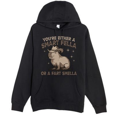 YouRe Either A Smart Fella Or A Fart Smella Premium Pullover Hoodie
