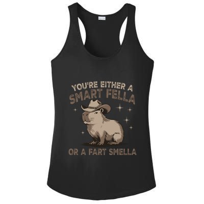 YouRe Either A Smart Fella Or A Fart Smella Ladies PosiCharge Competitor Racerback Tank
