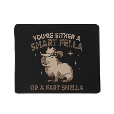 YouRe Either A Smart Fella Or A Fart Smella Mousepad