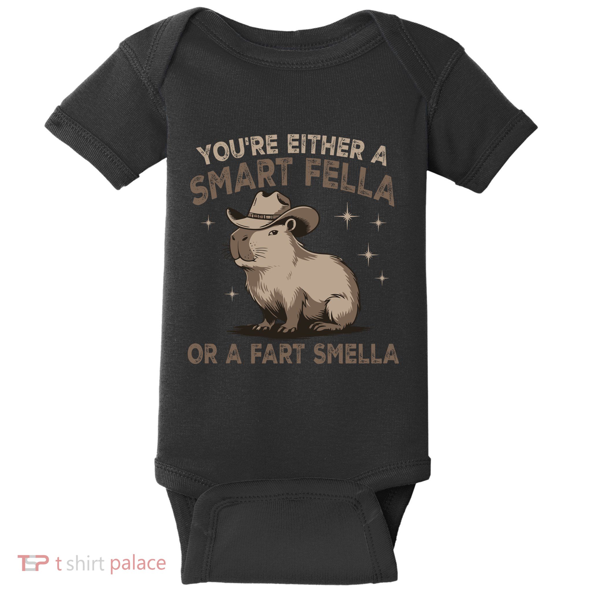 YouRe Either A Smart Fella Or A Fart Smella Baby Bodysuit
