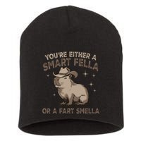 YouRe Either A Smart Fella Or A Fart Smella Short Acrylic Beanie