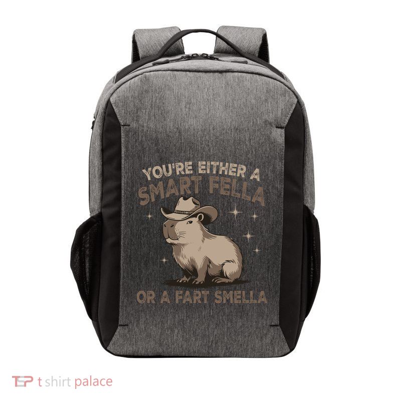 YouRe Either A Smart Fella Or A Fart Smella Vector Backpack