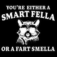 Youre Either A Smart Fella Or A Fart Smella Funny 16 in Basic Backpack