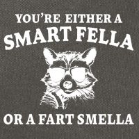 Youre Either A Smart Fella Or A Fart Smella Funny Cotton Canvas Backpack
