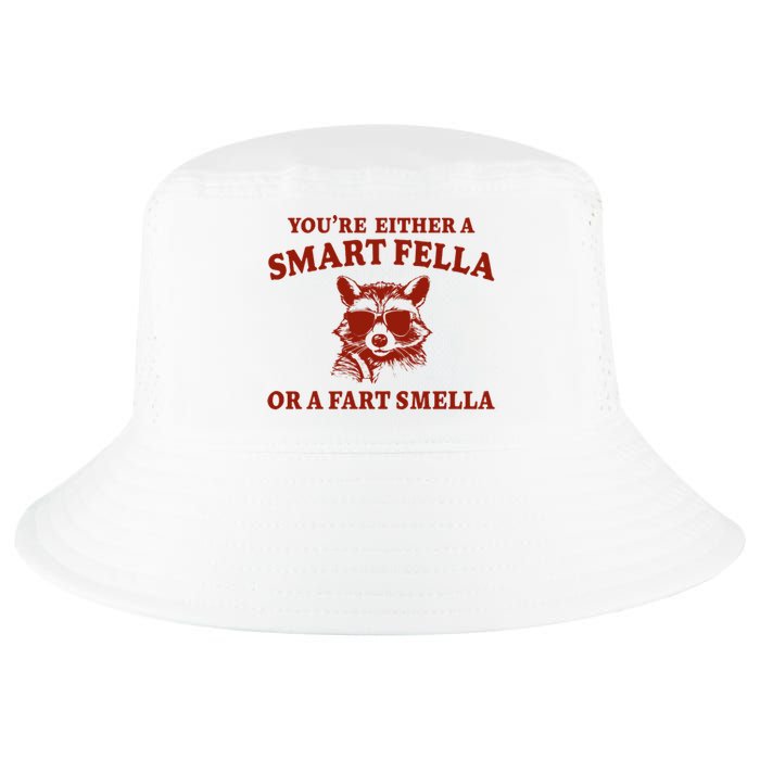 Youre Either A Smart Fella Or A Fart Smella Funny Cool Comfort Performance Bucket Hat