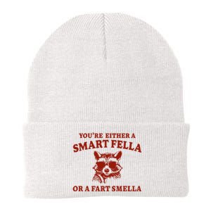 Youre Either A Smart Fella Or A Fart Smella Funny Knit Cap Winter Beanie