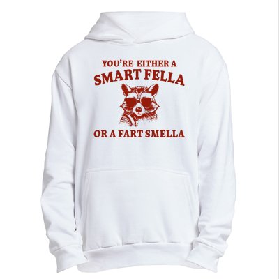 Youre Either A Smart Fella Or A Fart Smella Funny Urban Pullover Hoodie