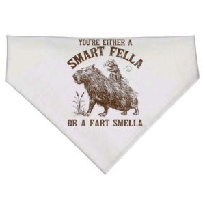 YouRe Either A Smart Fella Or A Fart Smella USA-Made Doggie Bandana