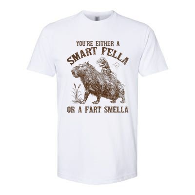 YouRe Either A Smart Fella Or A Fart Smella Softstyle CVC T-Shirt