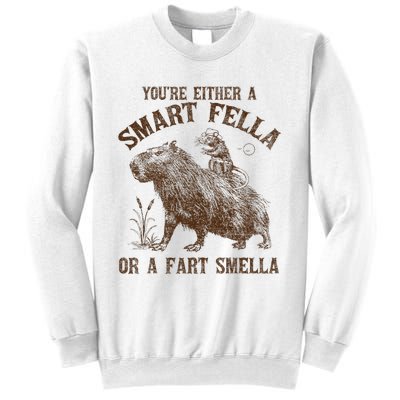 YouRe Either A Smart Fella Or A Fart Smella Sweatshirt