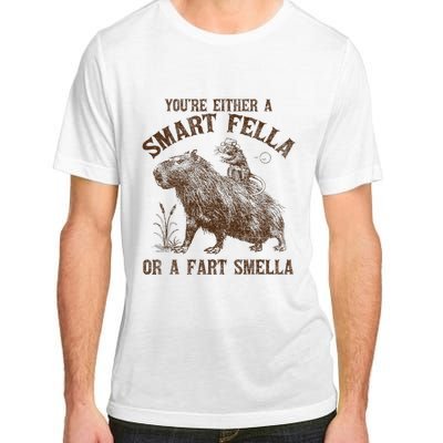 YouRe Either A Smart Fella Or A Fart Smella Adult ChromaSoft Performance T-Shirt