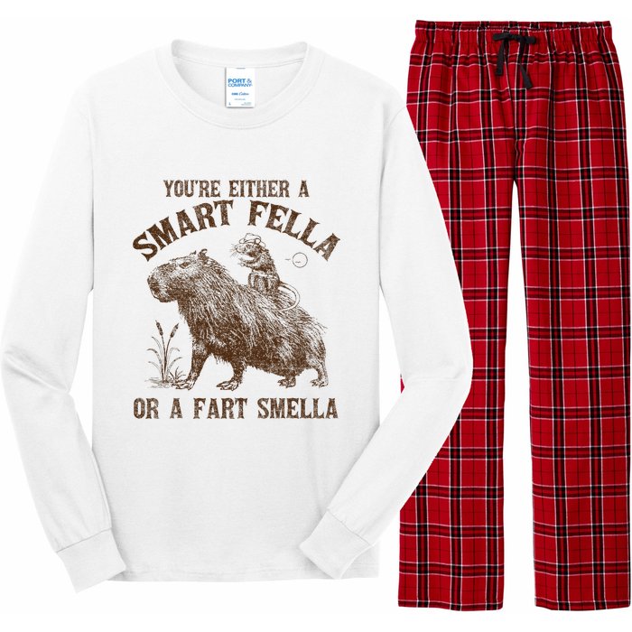 YouRe Either A Smart Fella Or A Fart Smella Long Sleeve Pajama Set