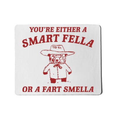 YouRe Either A Smart Fella Or A Fart Smella Mousepad