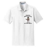 YouRe Either A Smart Fella Or A Fart Smella Vintage Frog Dry Zone Grid Polo