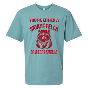 YouRe Either A Smart Fella Or A Fart Smella Sueded Cloud Jersey T-Shirt