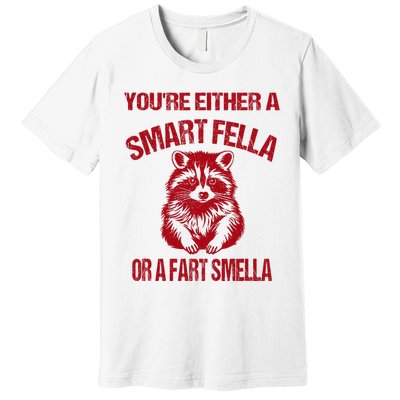 YouRe Either A Smart Fella Or A Fart Smella Premium T-Shirt