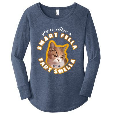 You're Either A Smart Fella Or A Fart Smella Women's Perfect Tri Tunic Long Sleeve Shirt