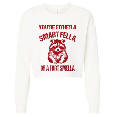 YouRe Either A Smart Fella Or A Fart Smella Cropped Pullover Crew