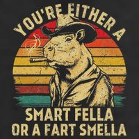 YouRe Either A Smart Fella Or A Fart Smella Golf Towel