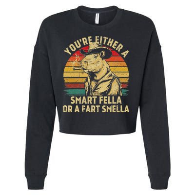 YouRe Either A Smart Fella Or A Fart Smella Cropped Pullover Crew