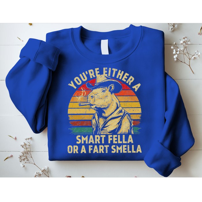 YouRe Either A Smart Fella Or A Fart Smella Sweatshirt